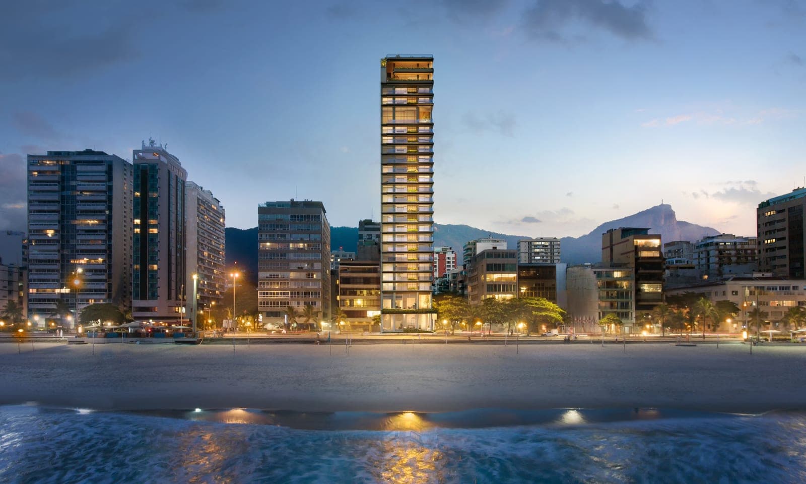 Four Seasons Rio, fachada frontal, na orla