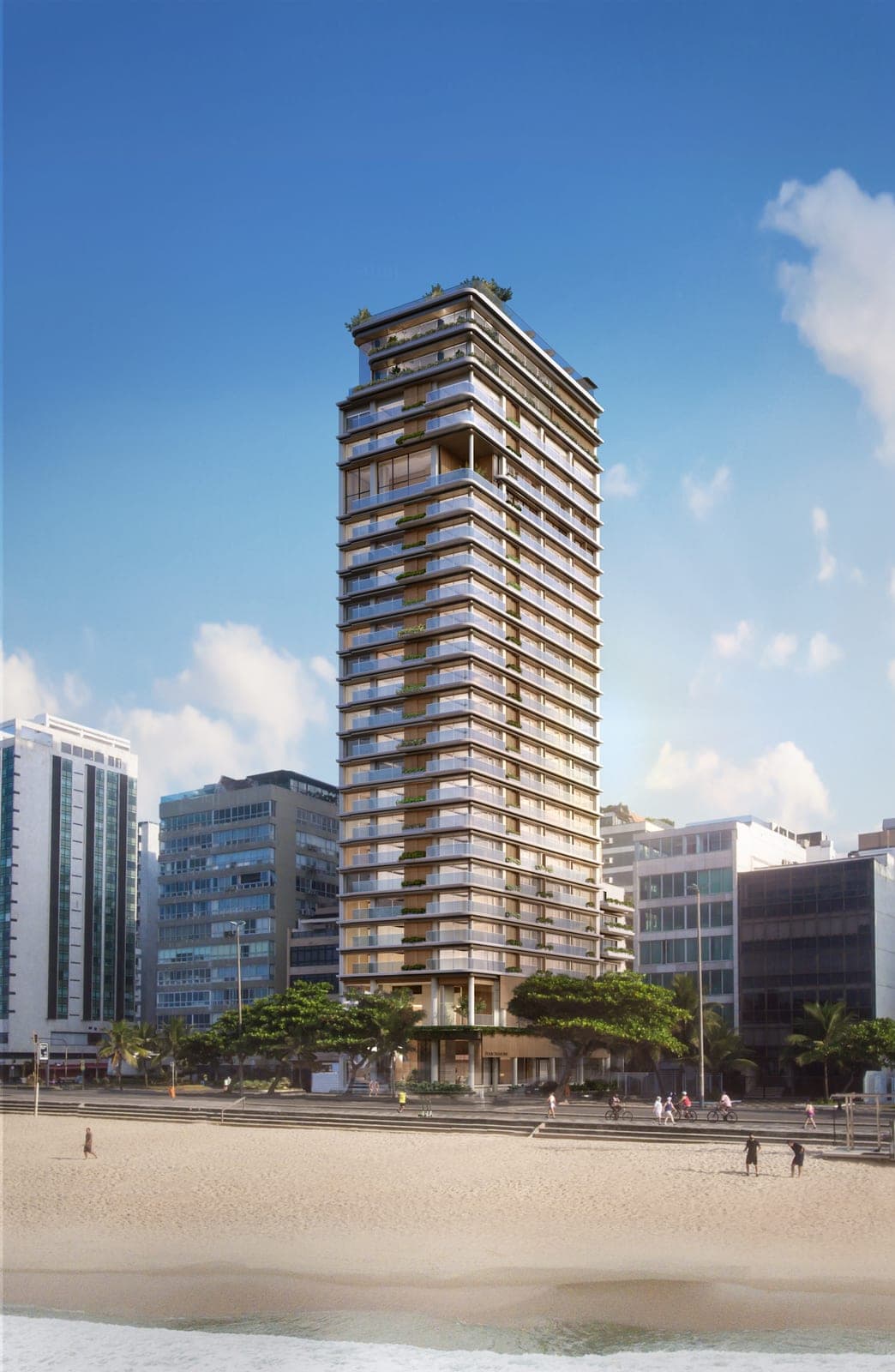 Four Seasons Rio, fachada lateral, na orla