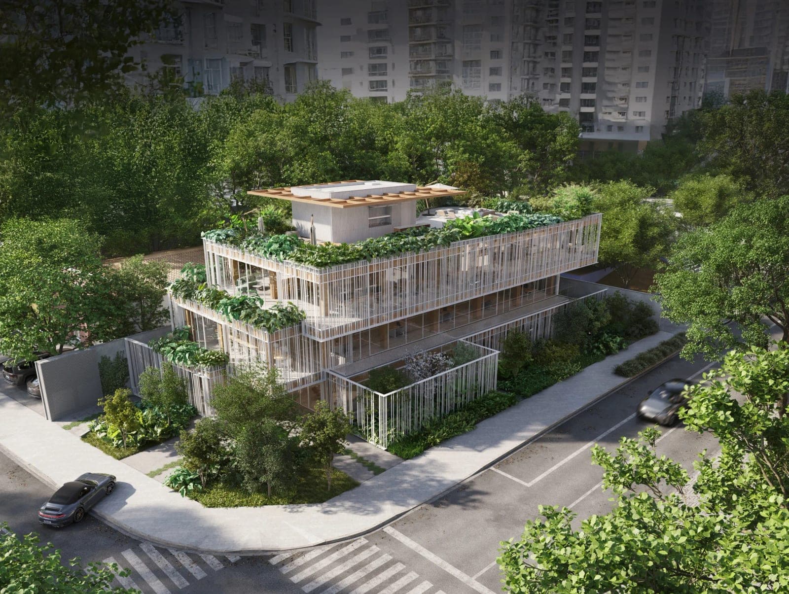 Monousuário Jardins, fachada, rua estados unidos