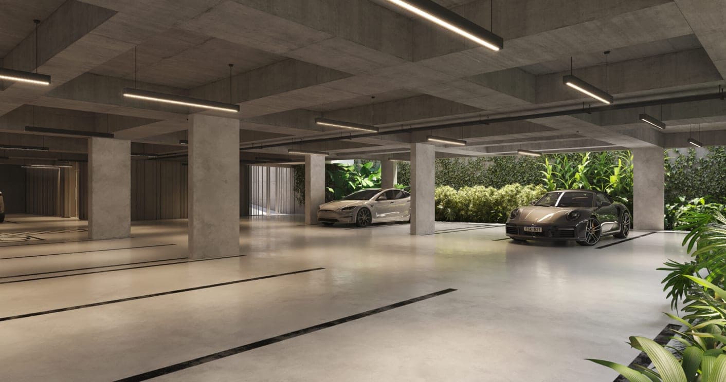Monousuário Jardins, garagem