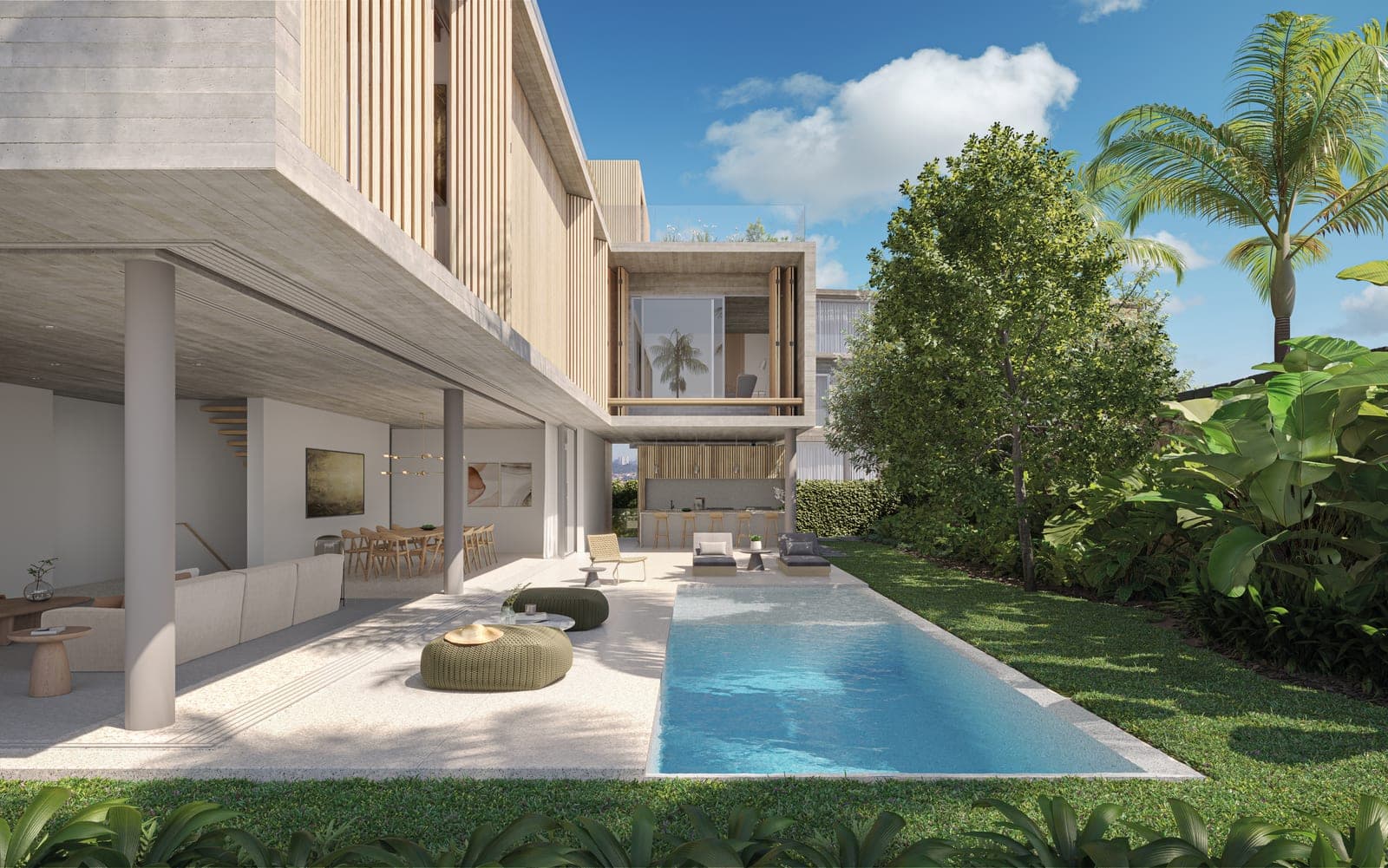 Villas Cidade Jardim, piscina e varanda