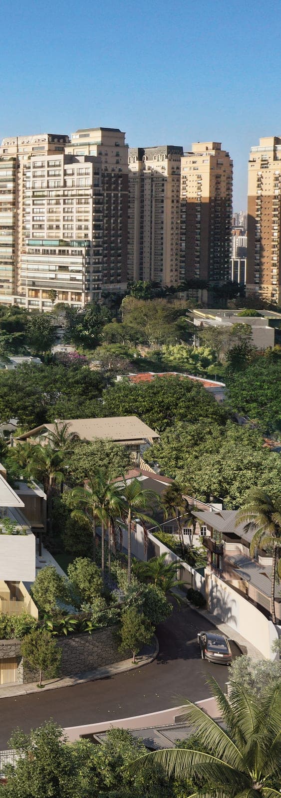 Villas Cidade Jardim, vista do entorno